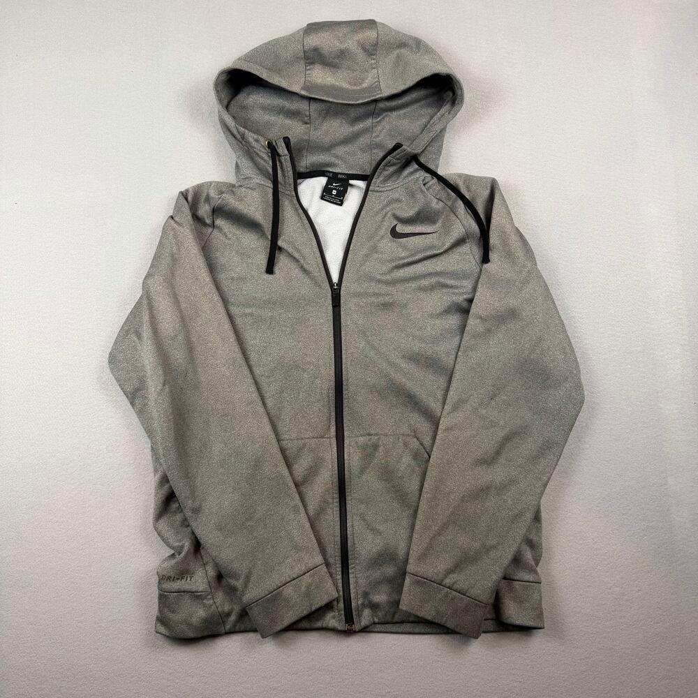 Nike Dri-FIT Full Zip Hoodie Gray M